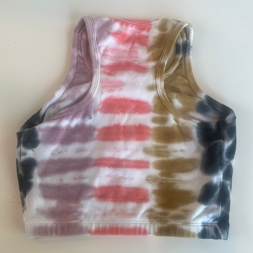 Colorful Tie-Dye Racerback Top - Picture 3 of 4